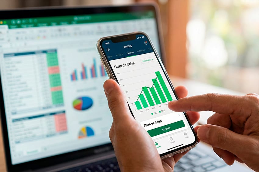 Gestão de fluxo de caixa em aplicativo bancário para pequenas empresas e MEI